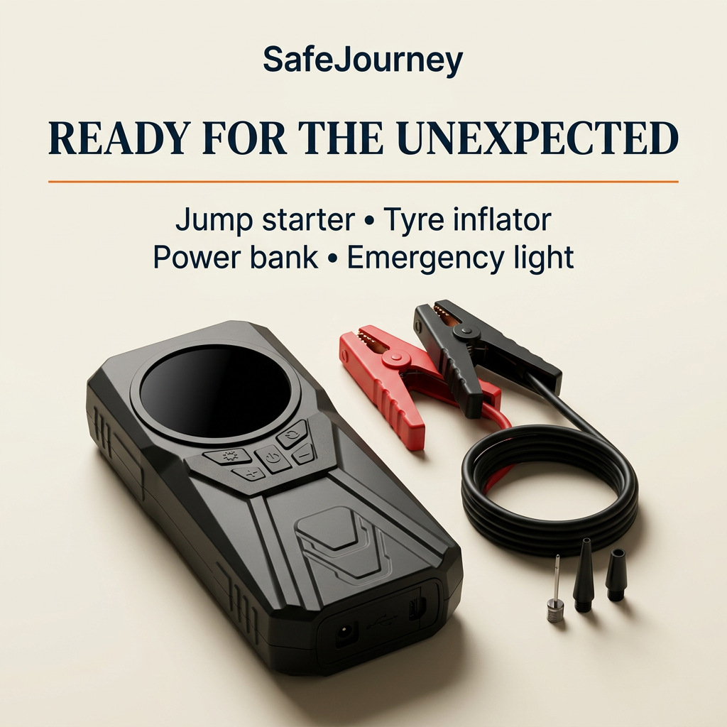 SafeJourney premium product and attachments graphic